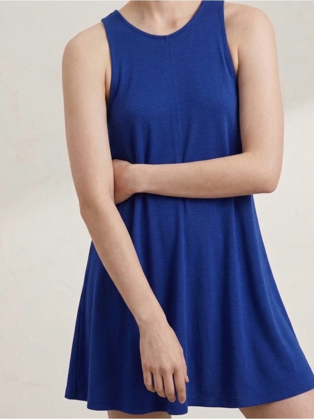 Wilfred Free Aritzia Rosa Swing Mini Tank Dress Royal Blue Summer Essential XXS